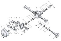 Rear Axle Assembly Open Differential
